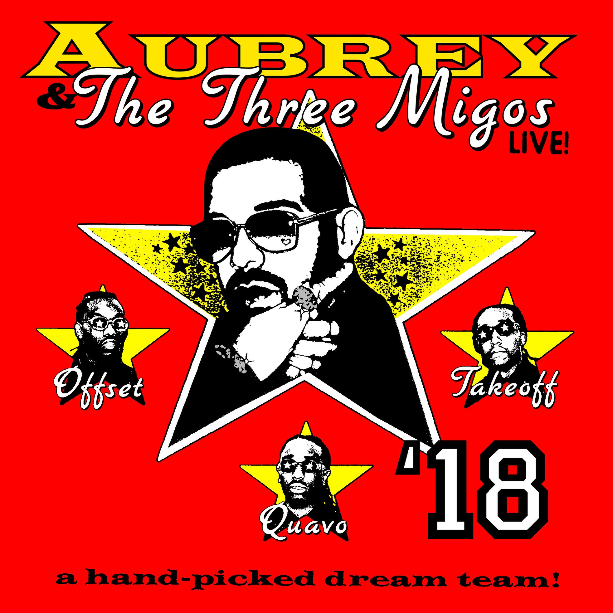 aubrey and the three migos tour shirt