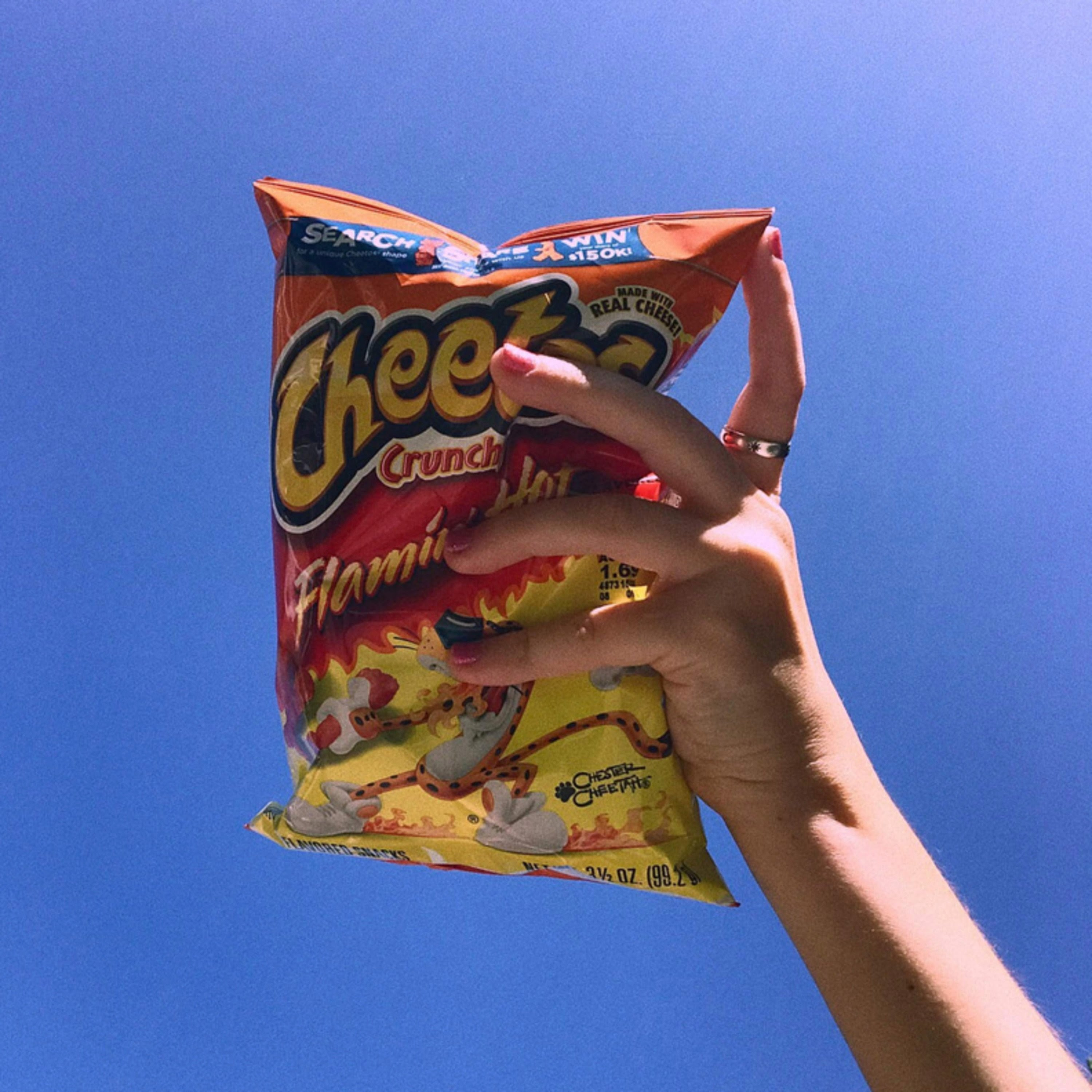 Flaming hot cheetos