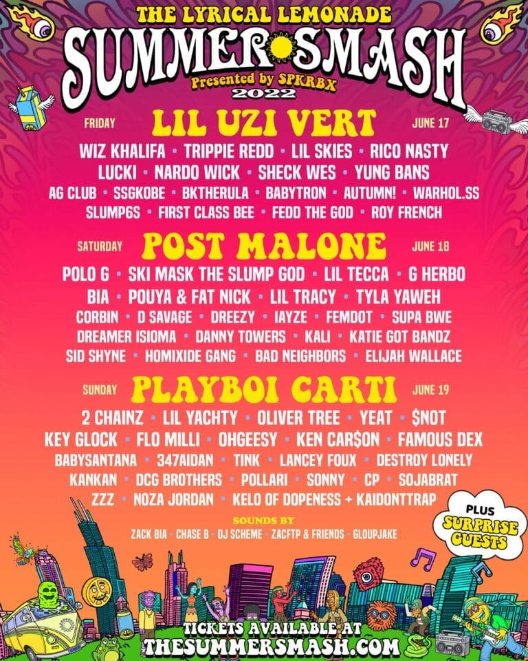 Summer Smash 2022 Lineup Adds Lil Uzi Vert, Lil Yachty, SSGKobe